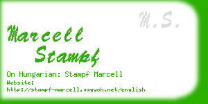 marcell stampf business card